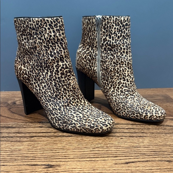 Dolce Vita Shoes - Dolce Vita Nilani Leopard Calf Hair Ankle Boots  - Size 9-1/2